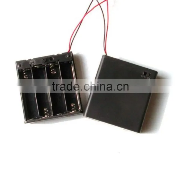 Battery Tray 4 AA Stud and Socket 4AA Plastic Battery Holder Plastic Battery Case photo-4