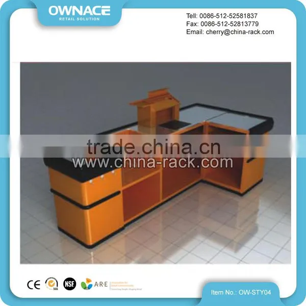 Hot Selling Supermarket Retail Cashier Counter Designs For Sale photo-2