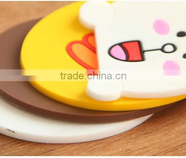 Kitchen Accessories Cute Anime Silicone Coffee Placemat Cartoon Drink Coaster Cup Mat photo-3
