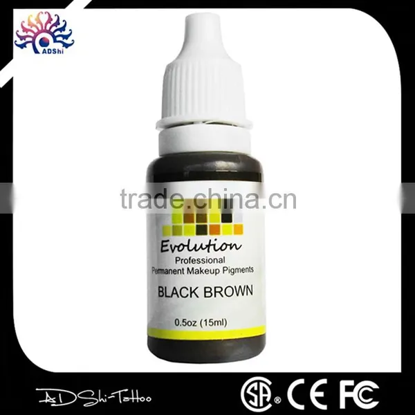 US Brand Evolution 12 Colors Pigment Tattoo Permanent Makeup Ink Brown photo-3