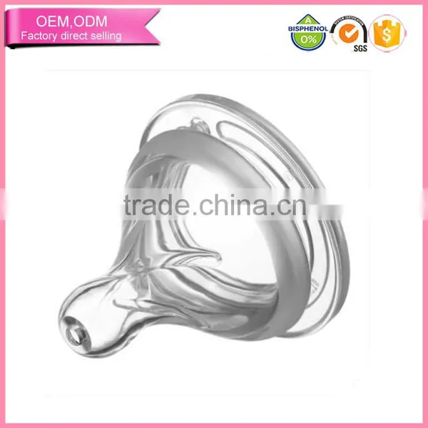 Newborn Accessaries 100% Food Grade Classic Silicone Nipple for Baby Feeding Bottles photo-3
