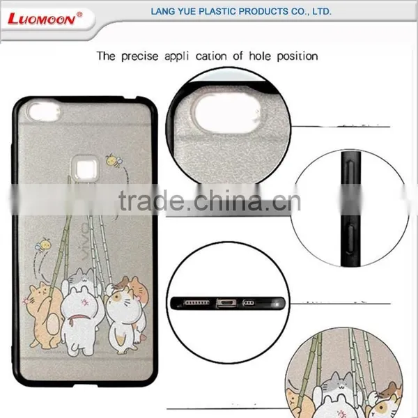 Plastic Bumper Shockproof Silk Pattern Soft Tpu Case Back Cover for Huawei Mate 8 G510 photo-2