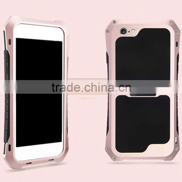 Luxury Aluminum Metal Frame Rubber Silicone Bumper Hard Case Cover for Xiaomi Mi4i for Samsung Galaxy Mega 6.3 for Sony photo-4