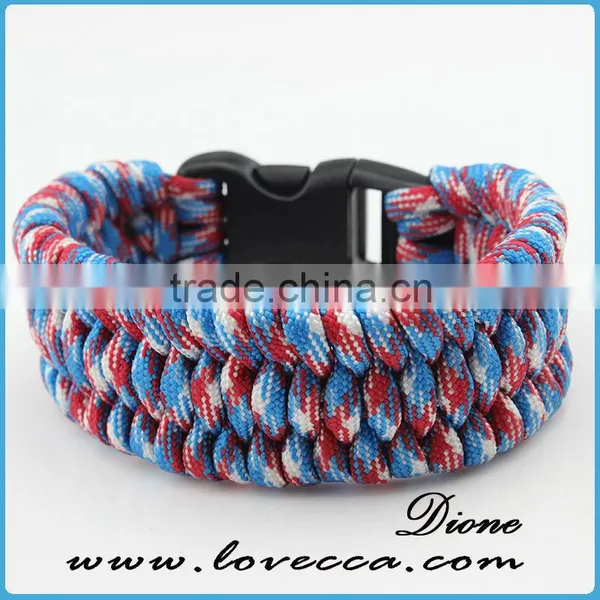 Military Colors Cheap Survival Bracelets Cross Paracord Outdoor Bracelets photo-2
