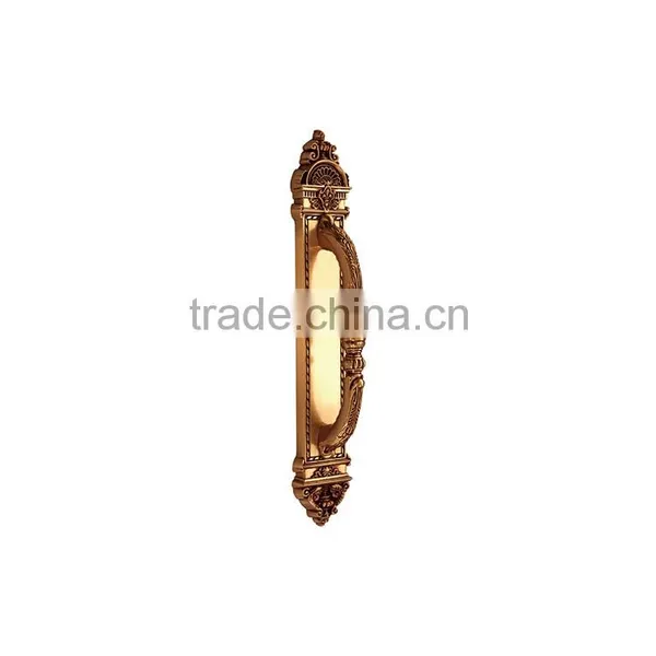 Hotel Entrance Door HK598 RG Copper Door Luxurious Handle photo-2