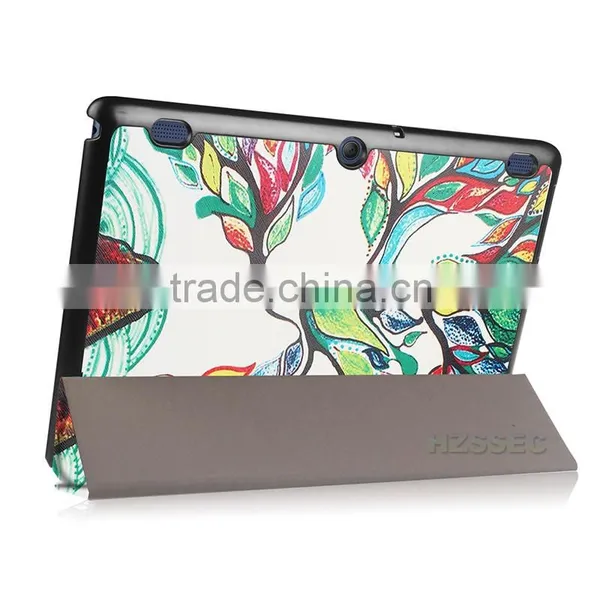Joy Tree Pattern Protective Case Three Folding Leather Case for 10.1 Inch Lenovo Tab 2 X30 A10-30 photo-6