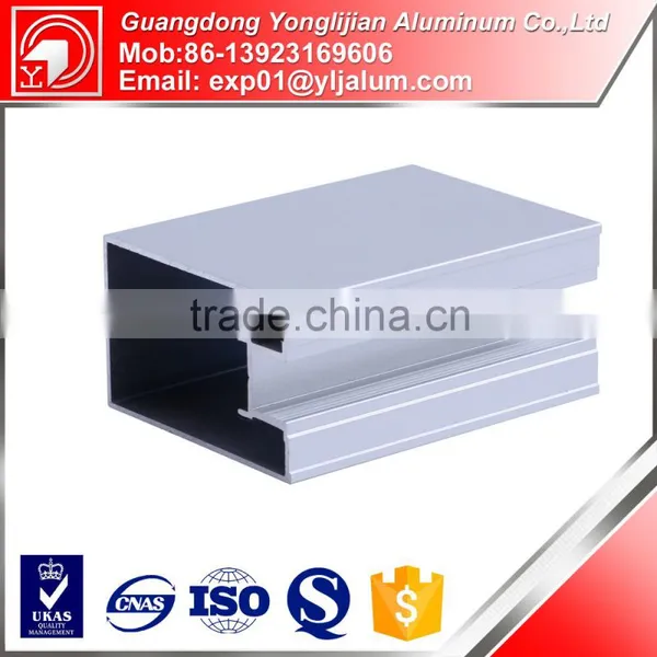 Manufacturer OEM Aluminium Wardrobe Extrusion Profiles for Closet Door photo-2