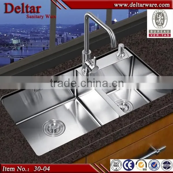 Double 304 Stainless Steel Kitchen Bar Sink photo-4