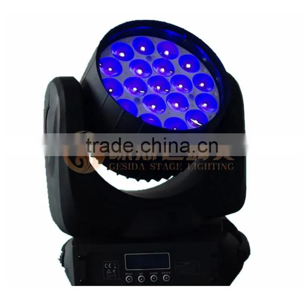 12W * 19pcs LED Zoom Wash Moving Head Stage Light photo-3