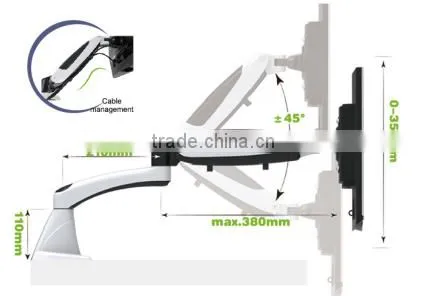 Gas Spring Laptop Desk Arm Monitor Arm Mount Monitor Mount photo-2
