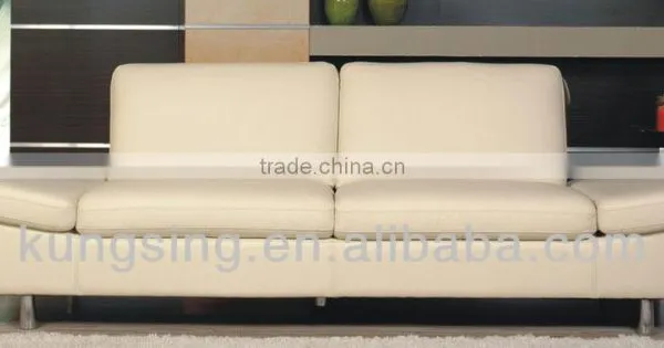 Sunroom Foam Genuine Leather Sleeper Sofa