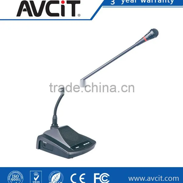 D4102/3 desktop speech unit for conference room system 3.5mm jack with 8 pin interface