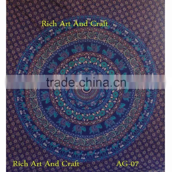Twin Hippie Indian Tapestry Elephant Mandala Throw Wall Hanging Gypsy Bedspread Bad Sheet photo-3