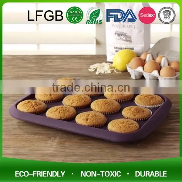 Cupcake Baking Pan Cake Moulds Muffin Tins Silicone Baking Cups photo-2
