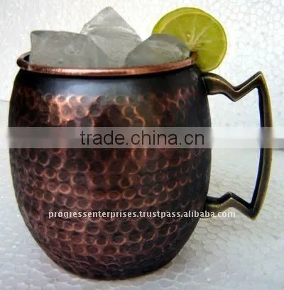 MANUFACTURER OF SOLID HAMMERED COPPER MUGS ,CUPS AND TANKARD FOR VODKA