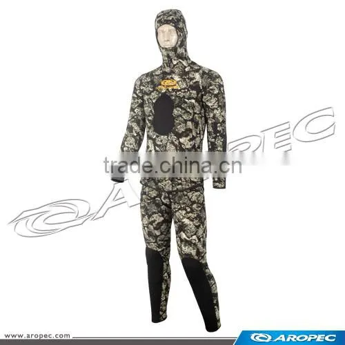 Defier Unisex 5mm Camouflage Green Coral 2PC Spearfishing Suit
