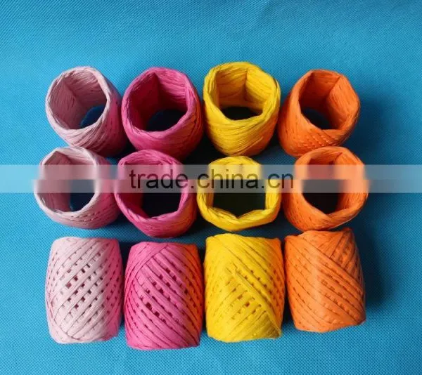 Colorful Paper Twist Twinefor Packing,decorating,gardening,party,paper Twine Necklace Display photo-2