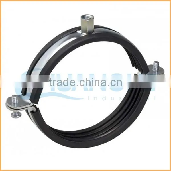 China Manufacture Best Quality Rubber Lined Hose Clips Pipe Clamp photo-2