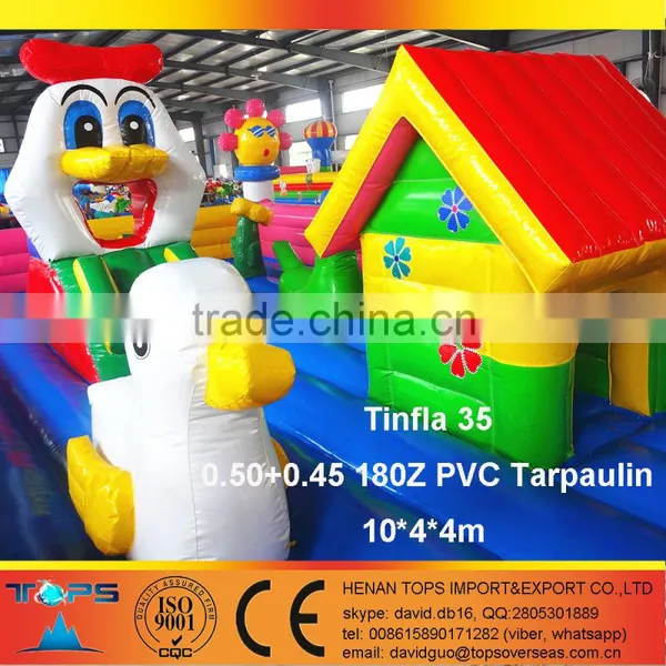 Inflatable Bouncer Happy Yellow Duck Tinfla 35 in PVC Tarpaulin Duck photo-4