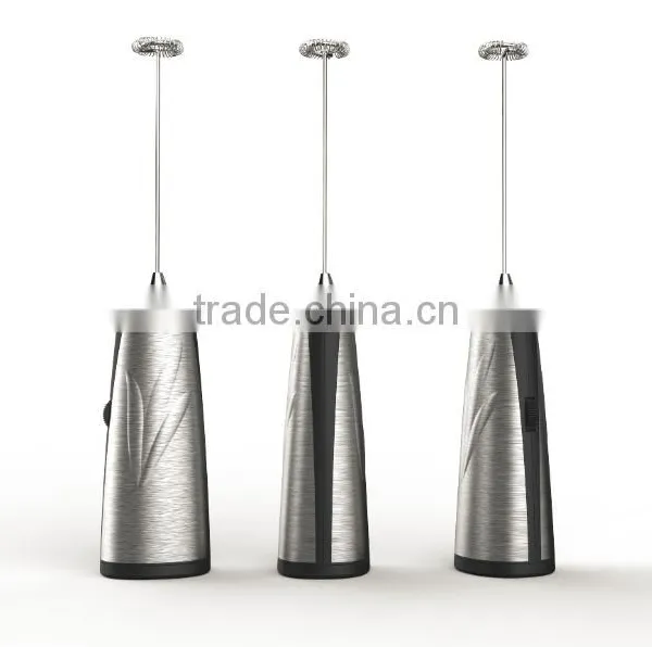2016 Hot Promotional Stepless Speed Handheld Stainless Steel Electric Milk Frother photo-3