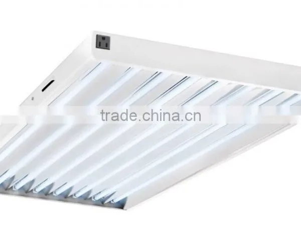 Hydroponic Indoor Grow Light Equipment T5 HO Fluorescent Lamp Tube 2 / 4 Feet 24 / 54 Watt Line Shape Aluminum Reflector Fixture photo-3