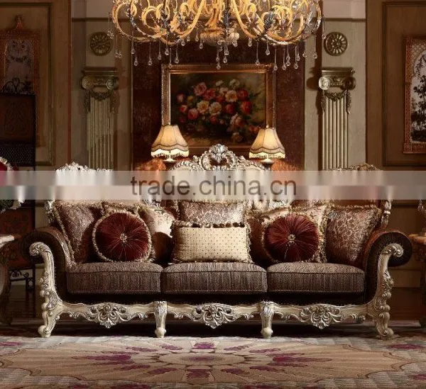 Luxurious Wooden European Classic Living Room Sofa For Villa And Resort (MOQ=1 SET) photo-6