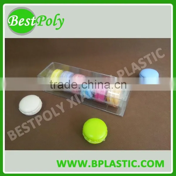 FDA Customized Clear Plastic Macaron Boxes for 1, 2, 4, 6, 12 Macarons photo-3