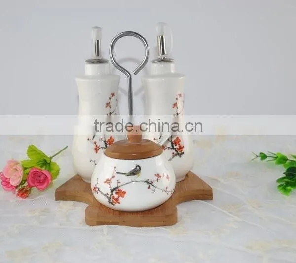 Hot Sale High Quality 2015 New Style Magnesia Porcelain Canisters/pepper Bottle Sets/3pcs Pepper Shakers Sets photo-2