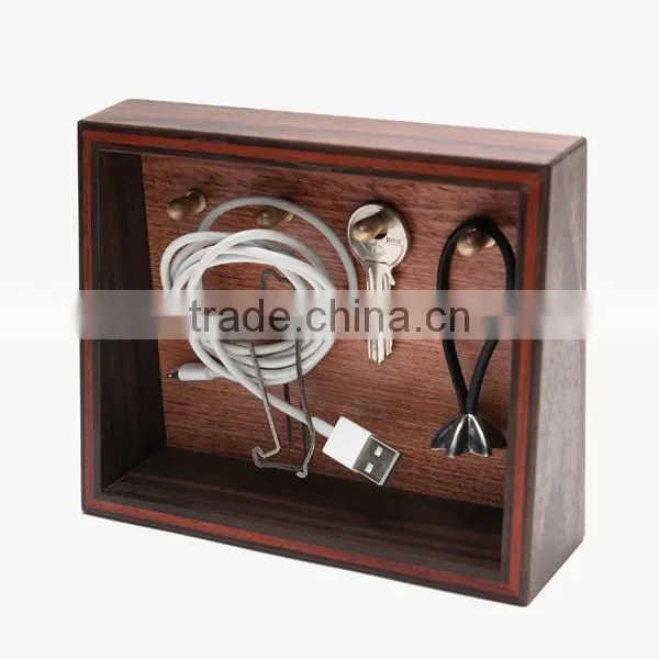 High Quality Easy Assembly Household Wooden Key Rack, Original Wood Jewelry Decorations Racks photo-2