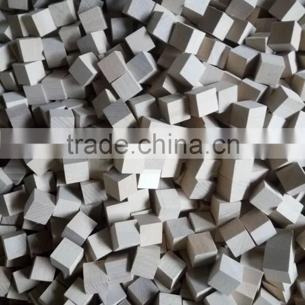 1.5" Natural Unfinished Hardwood Craft Wood Blocks photo-2
