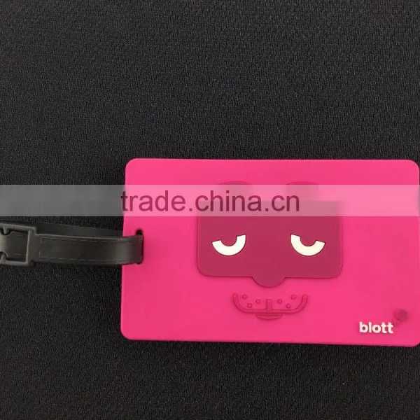 Samples Free Factory Supply Cheap Custom Plastic Rubber Silicone or Eco-friendly Pvc Luggage Tag photo-2