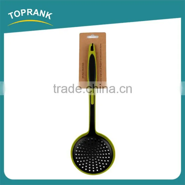 Kitchen Utensils Long Handle Heat Resistant Silicone Kitchen Mesh Strainer photo-3