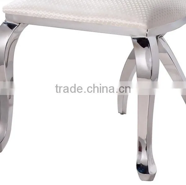 B8069 Angel Wing White Leather Recliner Dining Chair photo-5