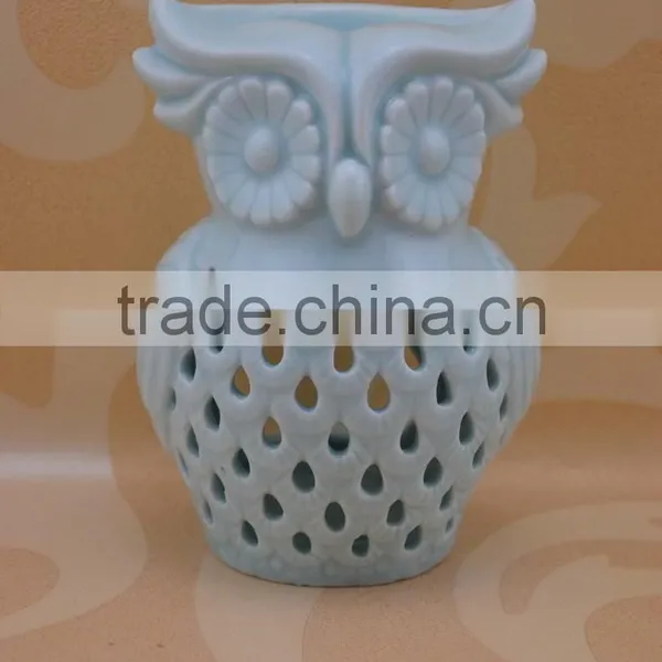 Wholesale Ceramic Owl Tealight Candle Oil Burner photo-2