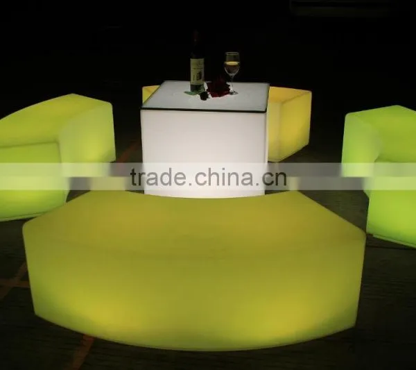 Night Club Lighting Illuminated Led Cube Table 80*80*80cm photo-2