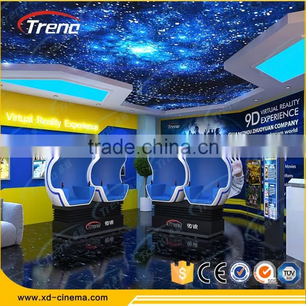 2017 Newest Interactive 9d Egg Vr Cinema/9d vr Game Mobile Simulator Amusement Park 9D Vr Cinema Simulator photo-3