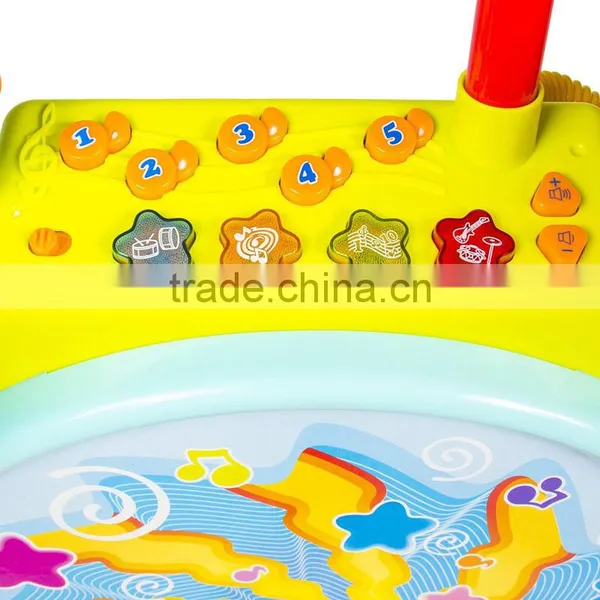 2016 Best Sell Cheap Musical Plastic Electronic Drum Set Toy for Kids photo-6