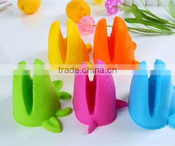 Cute Gloves Household Kitchen Colorful Heat Resistant Silicon Gloves photo-2