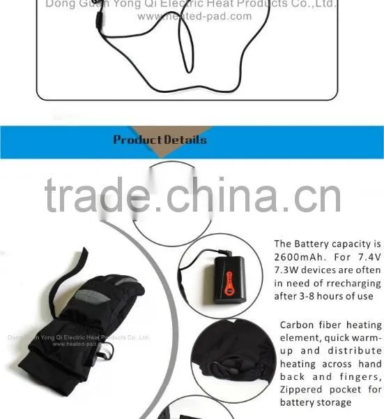 Winter Battery Heated Gloves Waterproof For Motorcycle Hunting Cycling Skiing photo-2