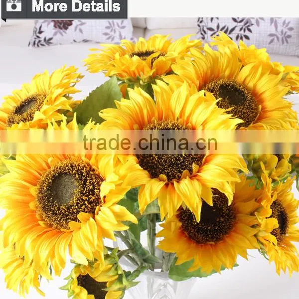 2016 Artificial Flower Artificial Silk Sunflowers Arrangement photo-4