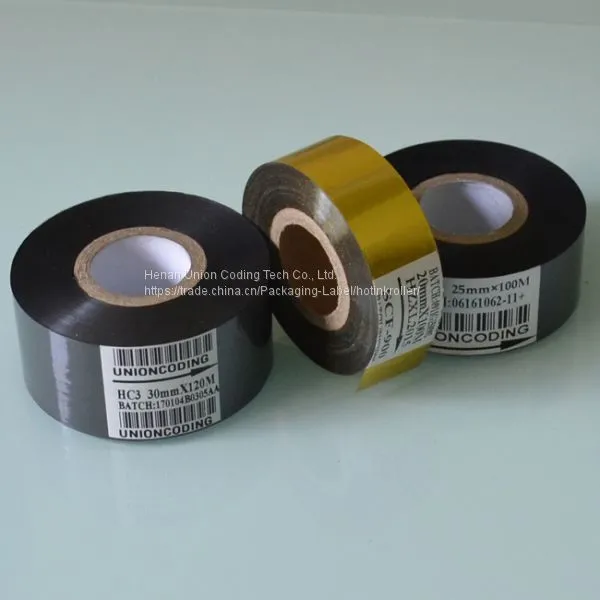 HC3 Type 30mm Width 120M length Black Thermal transfer tape