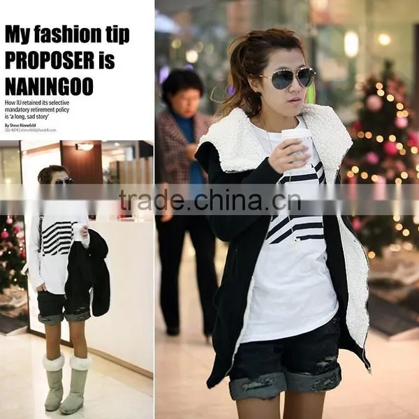 2016 Best Selling Fleece Thicken Warm Sweater Fashion China Wholesale Sports Fitness Apparel photo-4