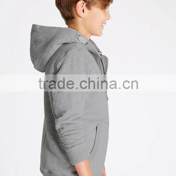 Winter Warm Thick Kids Coat Velour Inside Cotton Rich Hoodie Sweatshirt With Hooded(5-14 Years) photo-2