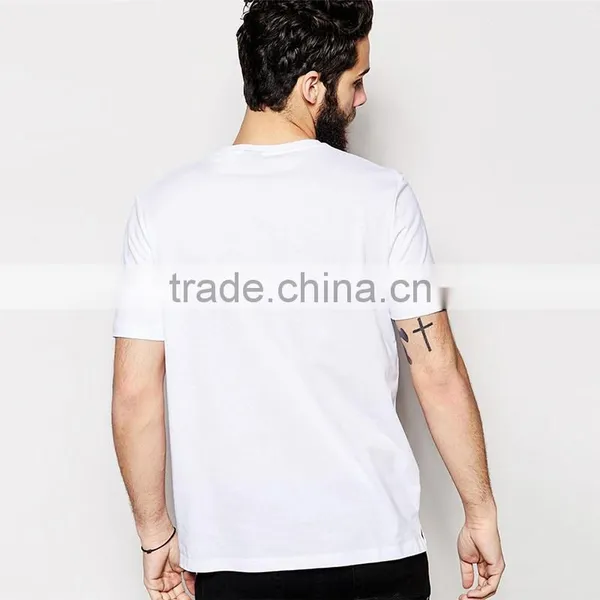 2015 HOYUGO Relaxed Fit Stripe Men's t Shirt With Front Pocket photo-2
