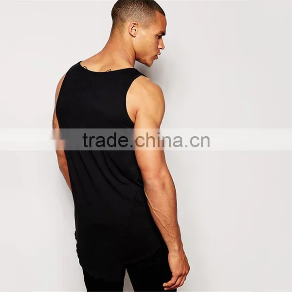 Mens Tank Top Plain Black Tank 100 Cotton Tank Top Manufacturer From China photo-2