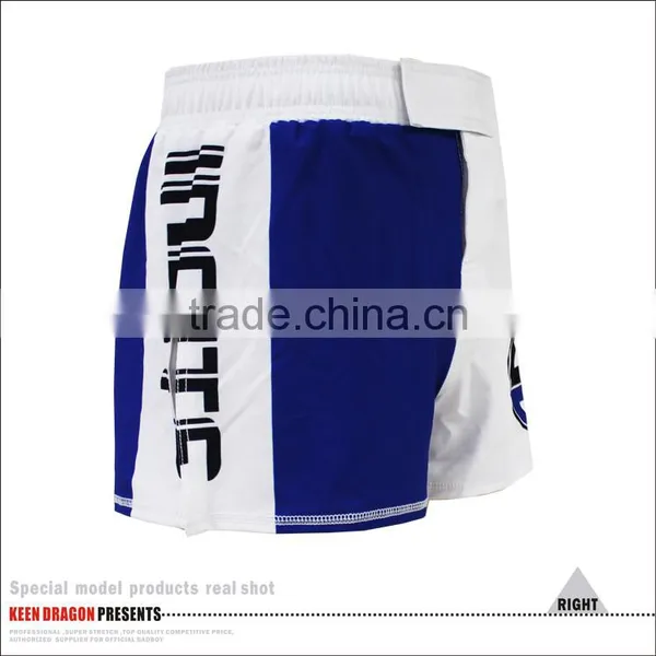 BLUE AND WHITE PRINTED MMA SHORTS WITH HIGH QUALITY AND FASHION DESIGN photo-5