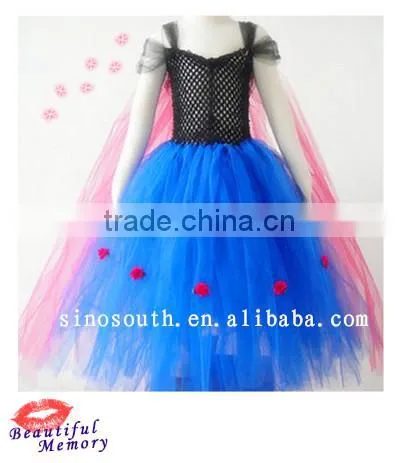 Wholesale Handmade Birthday Girls Frozen Tutu Dress Fabric fo photo-4