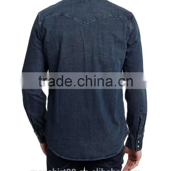 Wholesale Mens Clothing Denim Shirt 2017 photo-2
