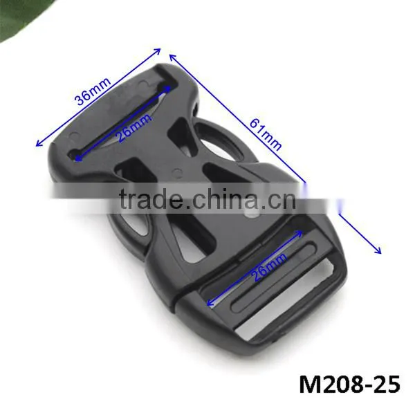 HLD/M208-25mm 1 Inch Plastic POM Buckles Mask Backpack Buckles for Paracord Webbing Side Release Buckles Free Shipping photo-3