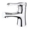 Brass Ceramic Basin Mixer Faucet , Contemporary Single Hole Basin Faucet